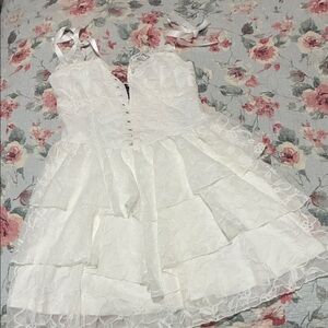 Forever 21 White Smocked Dress